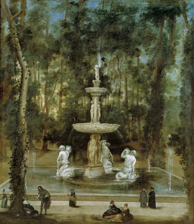 La fontana dei Tritoni nel giardino dell